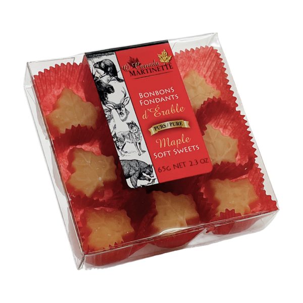 Caramelos fondants de maple – caja de 9 piezas (65 g / 2.3 oz) O’CANADA